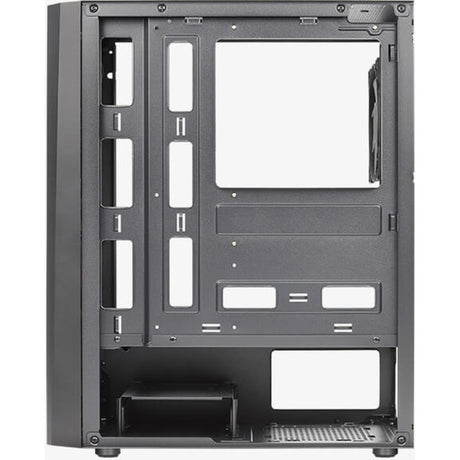 Aerocool Delta G-BK-V1 Midi-Tower-Gehäuse (schwarz | 3x USB-A | RGB | gehärtetes Glas)