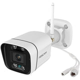 Foscam v5p, 3k 5mp dual-band wifi camera met geluid- en lichtalarm (wit)