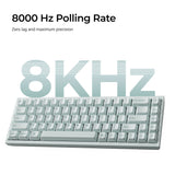 Keychron q16 he 8k magnetic switch keyboard (lichtgroen, us lay-out (qwerty), ultra-fast lime, 65%, rgb, hot swap, 8k)