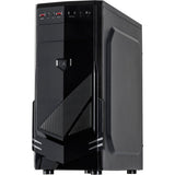 Inter-Tech B-30 Midi-Tower-Gehäuse (schwarz | 2x USB-A)