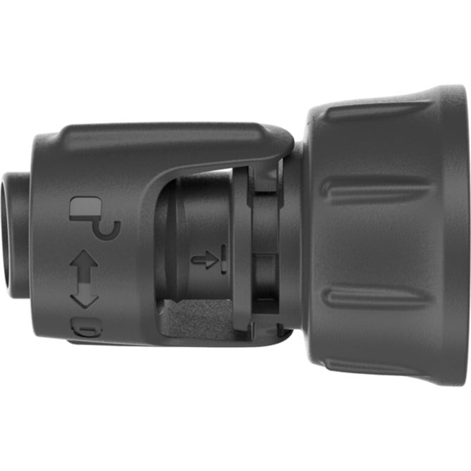 Gardena Micro-Drip-System Hahnanschlussstück 13 mm (1 2) – 3 4 Gewindehahnstück (dunkelgrau)