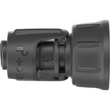 Gardena Micro-Drip-System Hahnanschlussstück 13 mm (1 2) – 3 4 Gewindehahnstück (dunkelgrau)