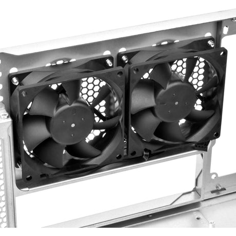 Silverstone RM44 Rackgehäuse (schwarz | 4U | USB Typ-C | 2x 80mm Gehäuselüfter im Lieferumfang enthalten)