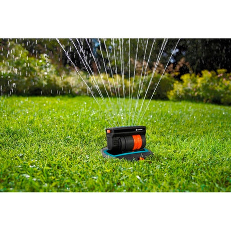Gardena Versenk-Viereckregner OS 140 Sprinkler (schwarz orange, 8223-20)