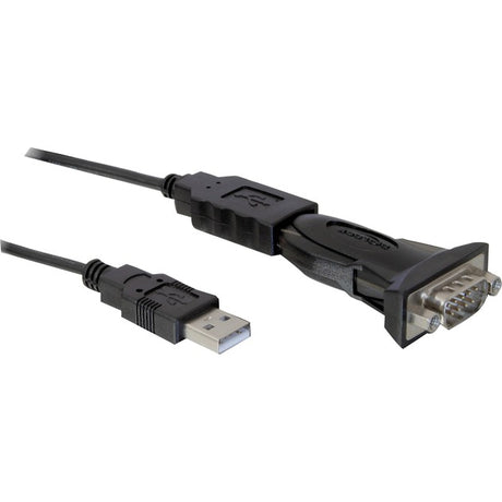Delock USB > Seriell Adapter (schwarz, 0,8 Meter)