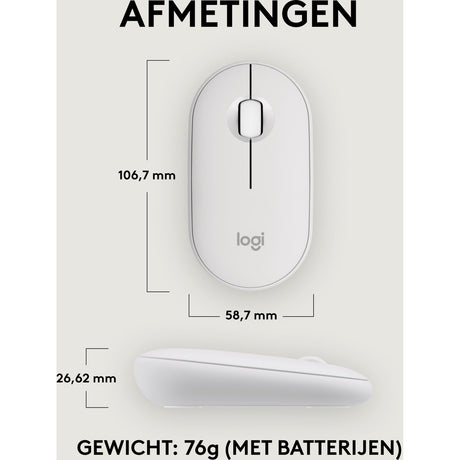 Logitech Pebble Mouse 2 m350s (weiß)