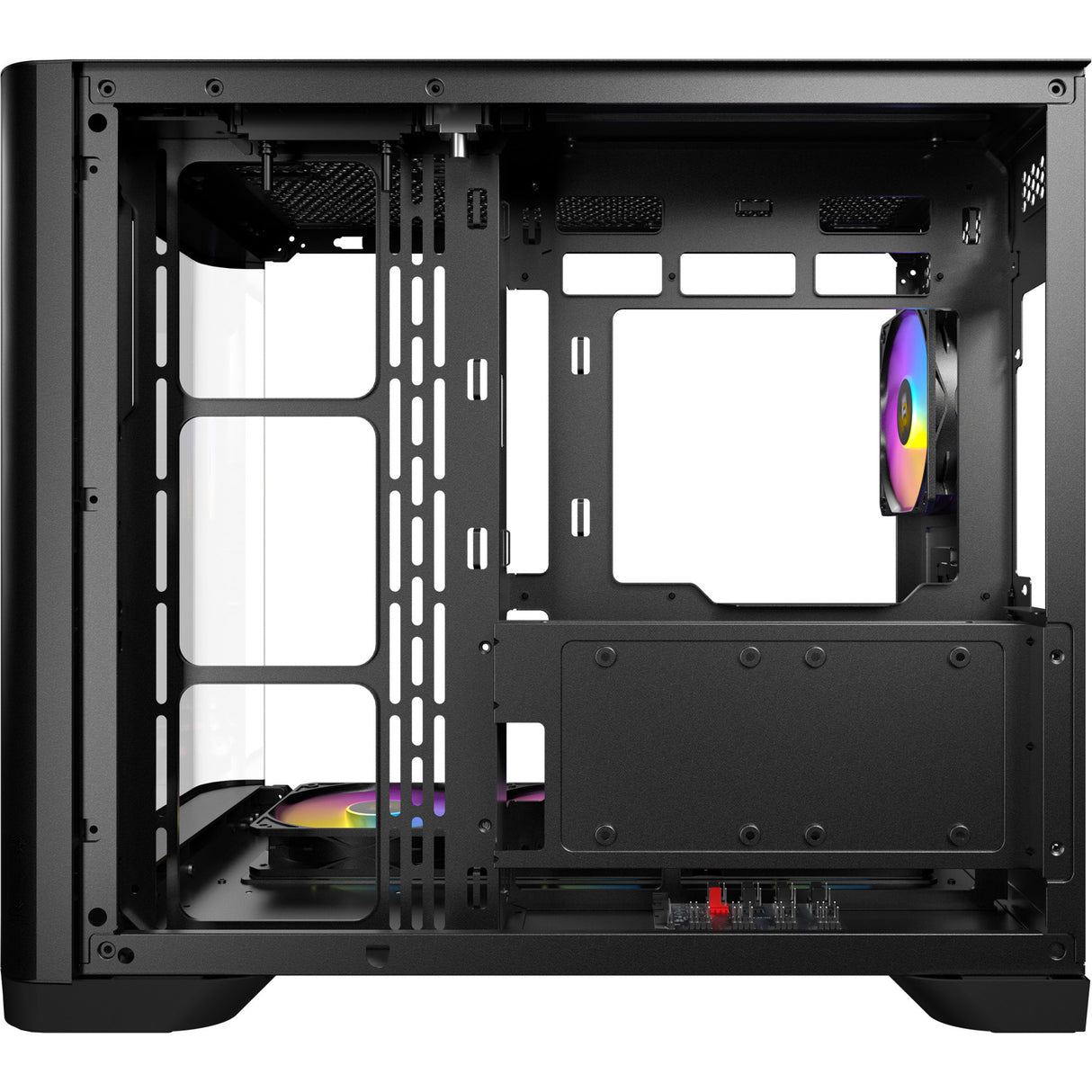 Antec C5 Curve Argb Midi-Tower-Gehäuse (schwarz | 2x USB-A | 1x USB-C | gehärtetes Glas)