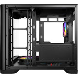 Antec C5 Curve Argb Midi-Tower-Gehäuse (schwarz | 2x USB-A | 1x USB-C | gehärtetes Glas)