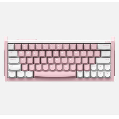 Iqunix EZ63 rosa Magnetschalter-Gaming-Tastatur (weiß, US-Layout (QWERTY), Gateron Magnetic Jade Pro, 60 %, RGB, Double Shot PBT-Tastenkappen)