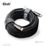 Club 3D HDMI Hybrid AOC Kabel 8K60Hz 4K120Hz 50m (Schwarz)