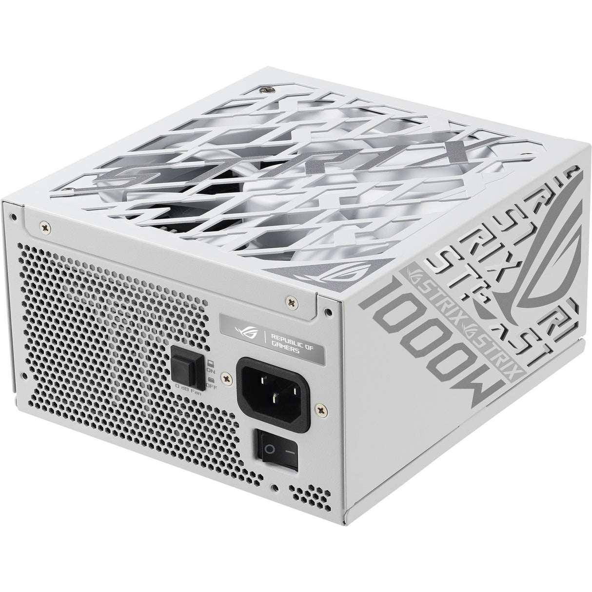 Asus Rog Strix Platinum White Edition modulares 1000-Watt-Netzteil (weiß, 1x 12V-2x6, 4x PCIe)