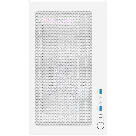 Thermaltake View 170 WS ArGB Mini-Tower-Gehäuse (weiße Holzfarbe | 2x USB-A | RGB | gehärtetes Glas)