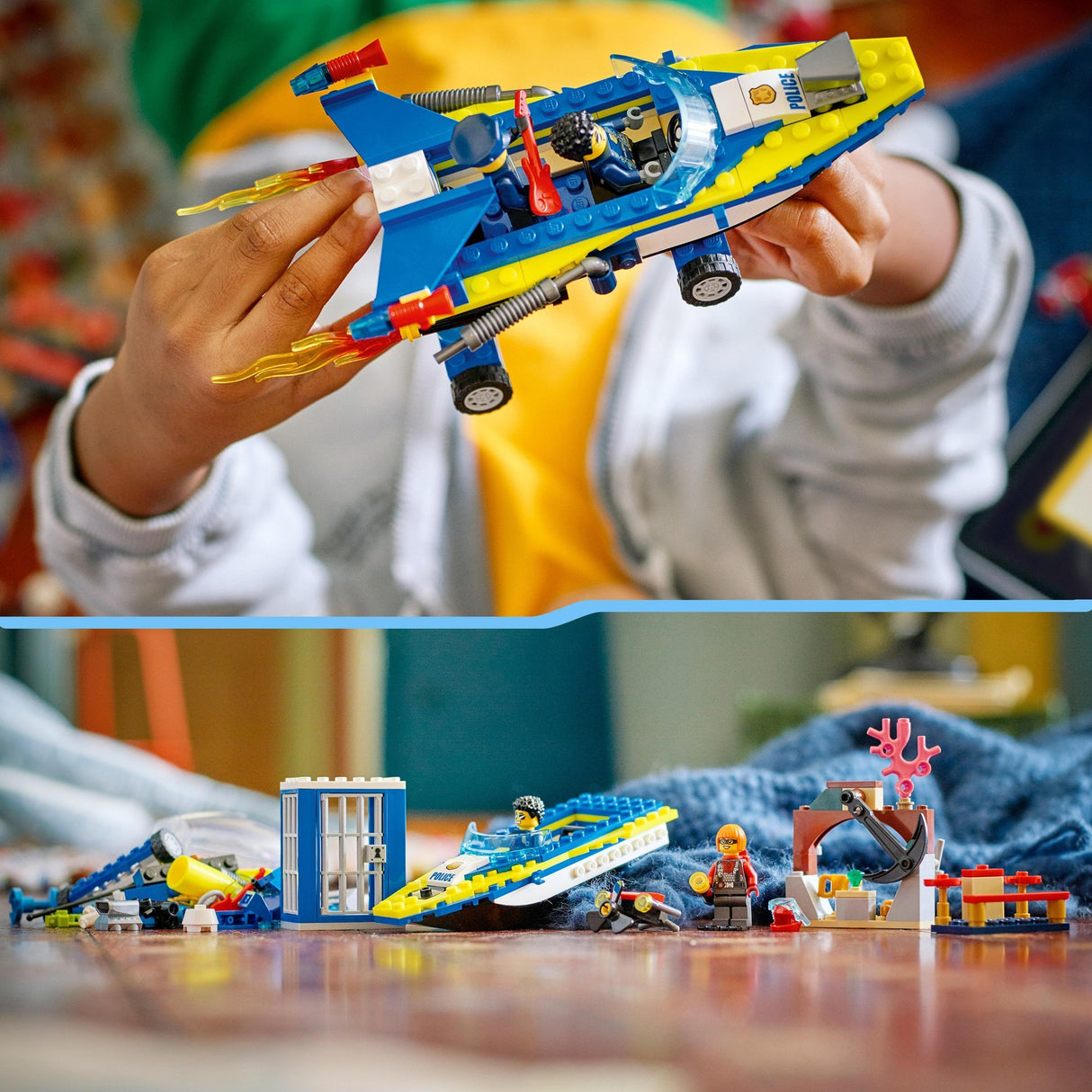Lego City – Wasserpolizei-Detektivmissionen, Konstruktionsspielzeug (60355)