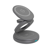 Icy Box 3-in-1 faltbares kabelloses Ladepad (anthrazit, ib-sh101-ch)