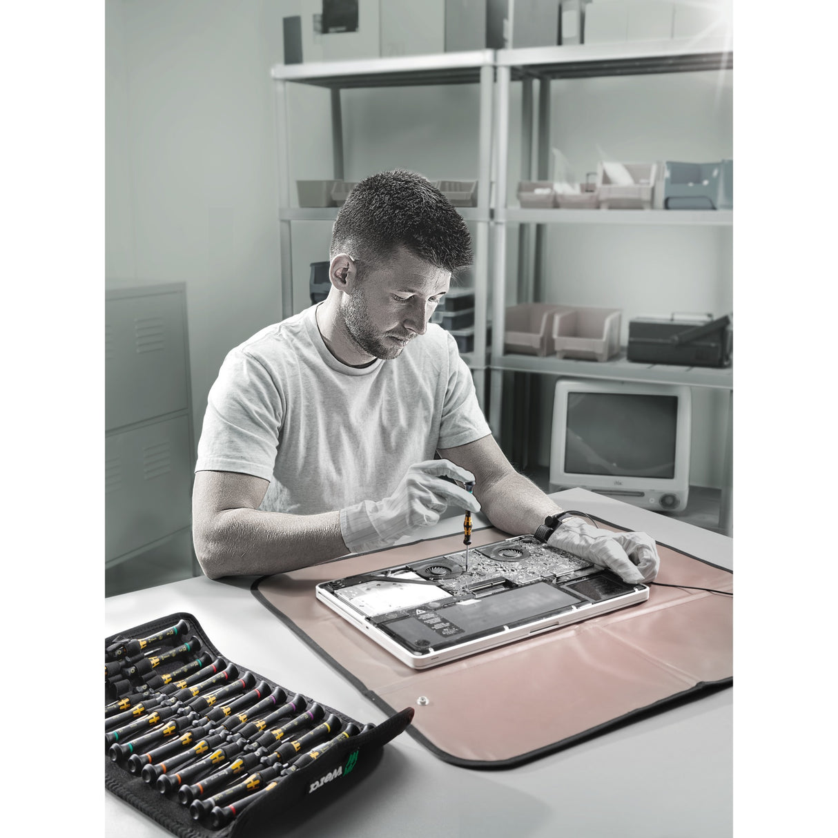 Wera Kraftform | Mikro-ESD | Großpackung 1 | Schraubendrehersatz | Elektriker | 25 Stück - 05134019001