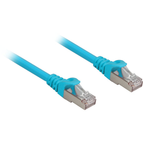 Sharkoon Netzwerkkabel SFTP, RJ-45 mit Cat.6a (blau, 1 Meter, halogenfrei)