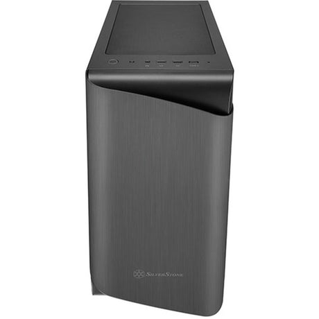 Silverstone Seta A1 Midi Tower Gehäuse (schwarzes Titan | 2x USB-A | 1x USB-C | RGB | gehärtetes Glas)