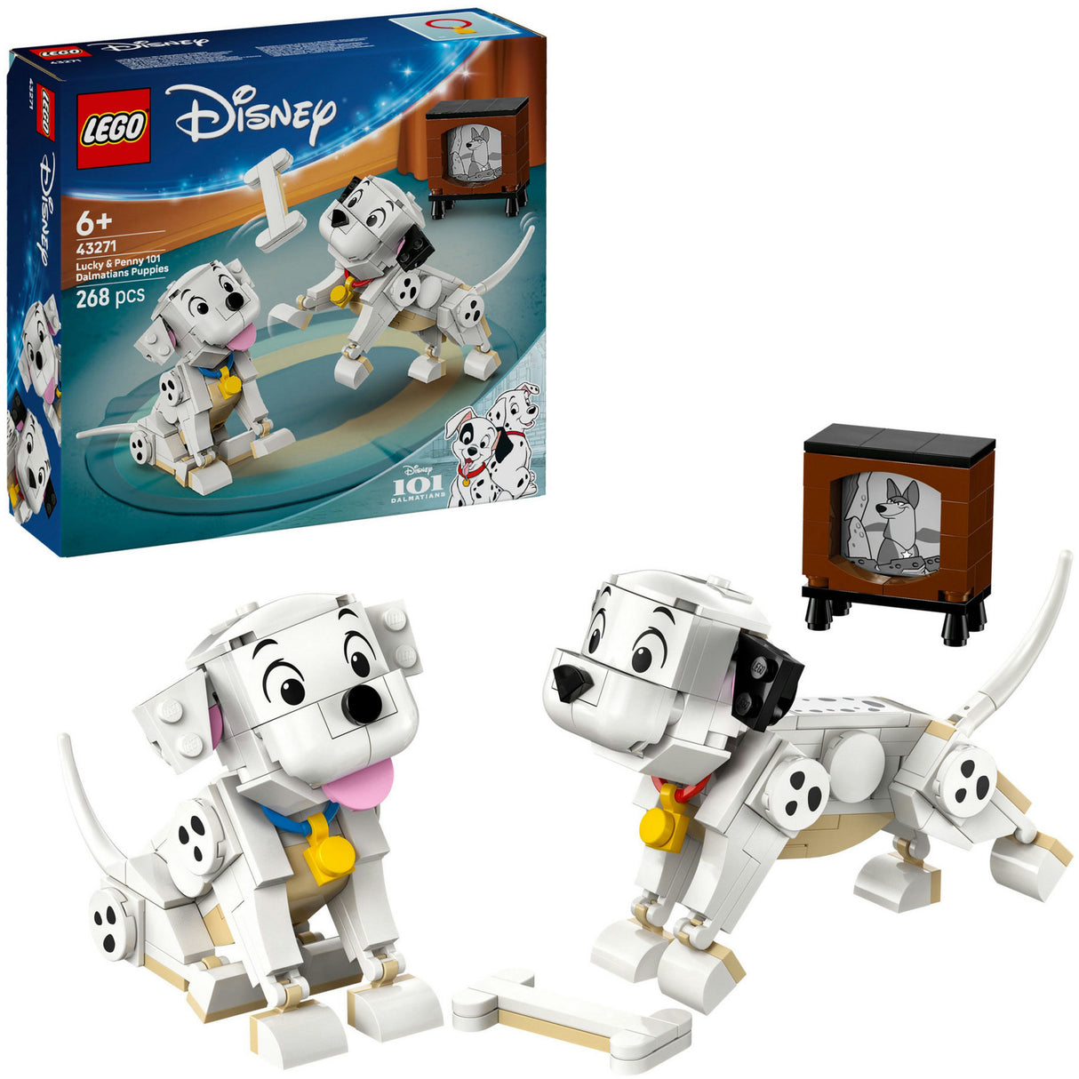 Lego 43271 Disney-Klassiker Lucky und Penny aus 101 Dalmatiner