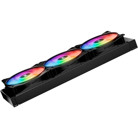 Ruhig sein! Light Wings lx pwm High-Speed-RGB-Gehäuselüfter (schwarz, 3 Stück, 120 x 120 x 25 mm)