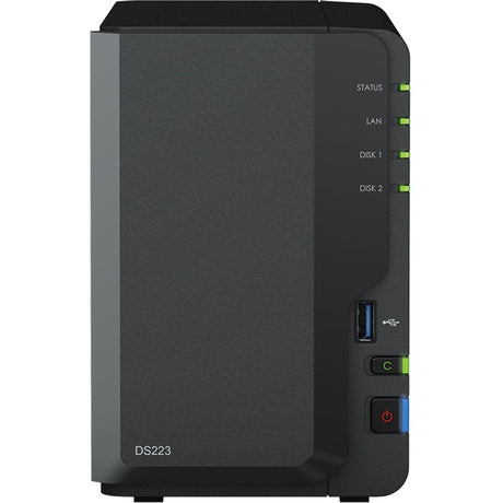 Synology Diskstation DS223 NAS (schwarz, 1x 1GB LAN, 3x USB 3.2 Gen 1)