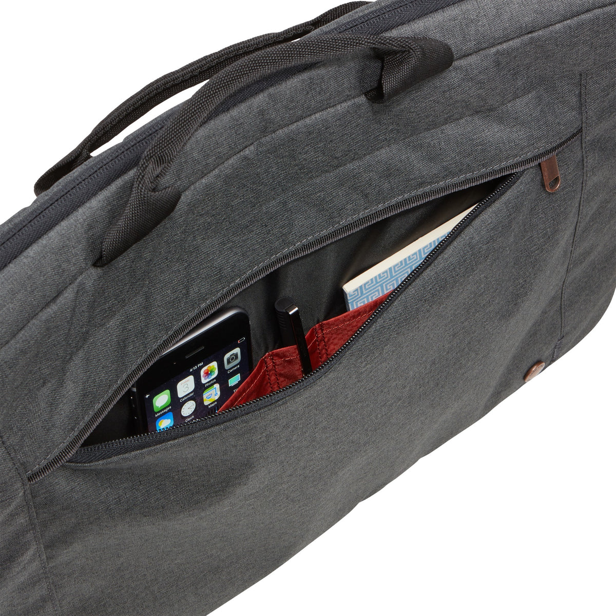 Case Logic Era 15,6 Laptop Attaché Era-116-Obsidian Laptoptasche (Dunkelgrau)