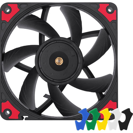 Noctua nf-a12x15 pwm chromax.black.swap Gehäuselüfter (schwarz, 120 x 120 x 15 mm)