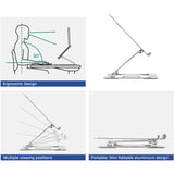 Act Connectivity Laptopständer Aluminium (Aluminium, klappbar, stufenlos höhenverstellbar)