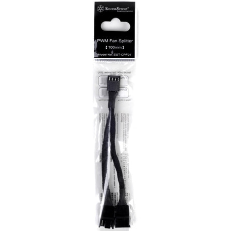 Silverstone sst-cpf01 Splitterkabel (schwarz, 10 Zentimeter)