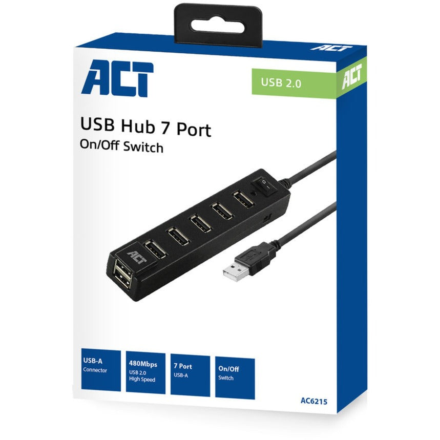Act USB-Hub ac6215 schwarz