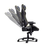 Trust gxt 721 ruya pro premium comfortabele gaming stoel (zwart geel)