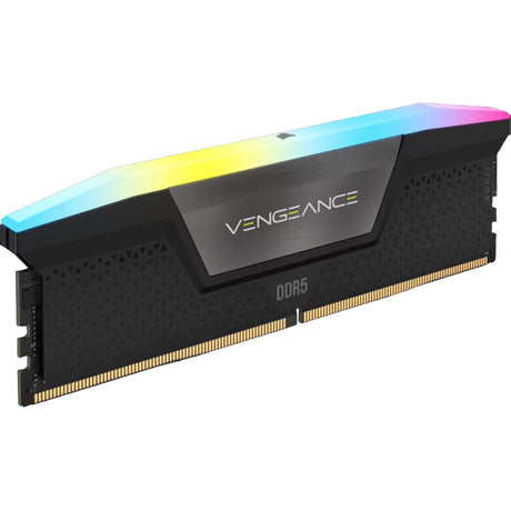 Corsair Vengeance RGB 16 GB DDR5-5200 (2x 8 GB) RAM (schwarz, cmh16gx5m2b5200c40, udimm, xmp 3.0)