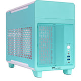 Thermaltake tr100 mint strawberry mini tower behuizing (mint bes | 2x usb-a | 1x usb-c)
