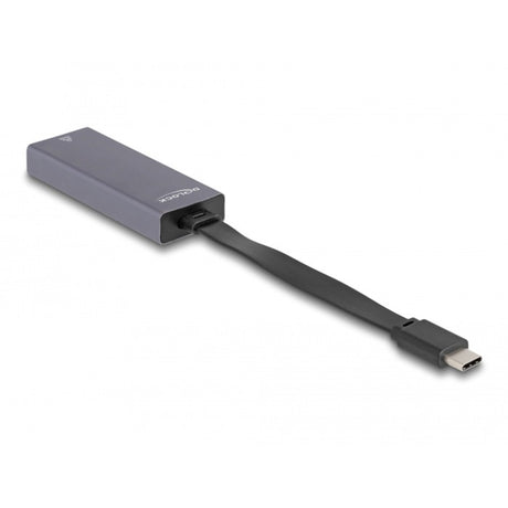 Delock USB-C > 2,5 Gigabit LAN Slim Netzwerkadapter (grau)