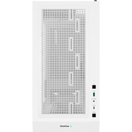Deepcool ch560 digitales Midi-Tower-Gehäuse (weiß | 1x USB-A | 1x USB-C | RGB | gehärtetes Glas)