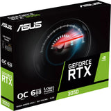 Asus geforce rtx 3050 lp brk oc edition 6gb gddr6 grafische kaart (1x displayport, 1x hdmi 2.1, 1x dvi-d)