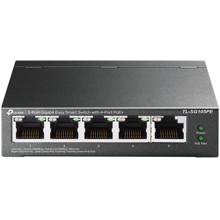 Tp-Link TL-SG105PE-Switch (grau, PoE)