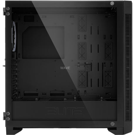 Sharkoon Elite Shark ca200g Big-Tower-Gehäuse (schwarz | 4x USB-A | RGB | gehärtetes Glas)