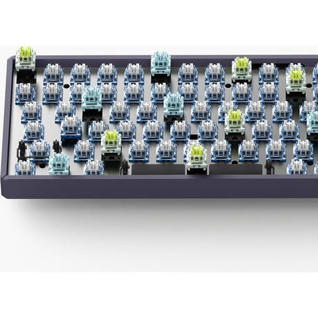 Iqunix F97 Lavandin kabellose mechanische Tastatur (Lavendel, US-Layout (QWERTZ), Cherry MX Silent Red, 96 %, RGB-LEDs, Hot-Swap-fähig, PBT, 2,4 GHz | Bluetooth 5.1 | USB-C)
