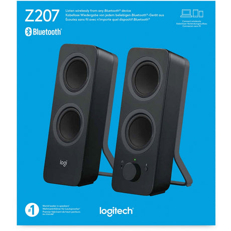 Logitech z207 PC-Lautsprecher (Schwarz)