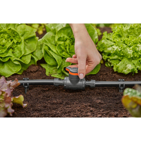 Gardena Micro-Drip-System Absperr- und Regulierventil 13 mm (1 2 ) (grauorange)