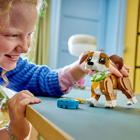 Lego® Creator 3in1 süße Tiere: Verspielter Welpe – Tierset – in ein Eichhörnchen oder eine Ente verwandeln – 31382