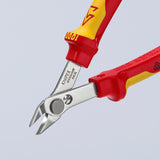 Knipex Elektronik Super Knips® VDE 78 06 125 Elektronikzange (rot gelb)