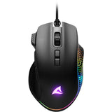Sharkoon Shark Force III Gaming-Maus (schwarz, 400 – 12.800 dpi, RGB-LEDs)