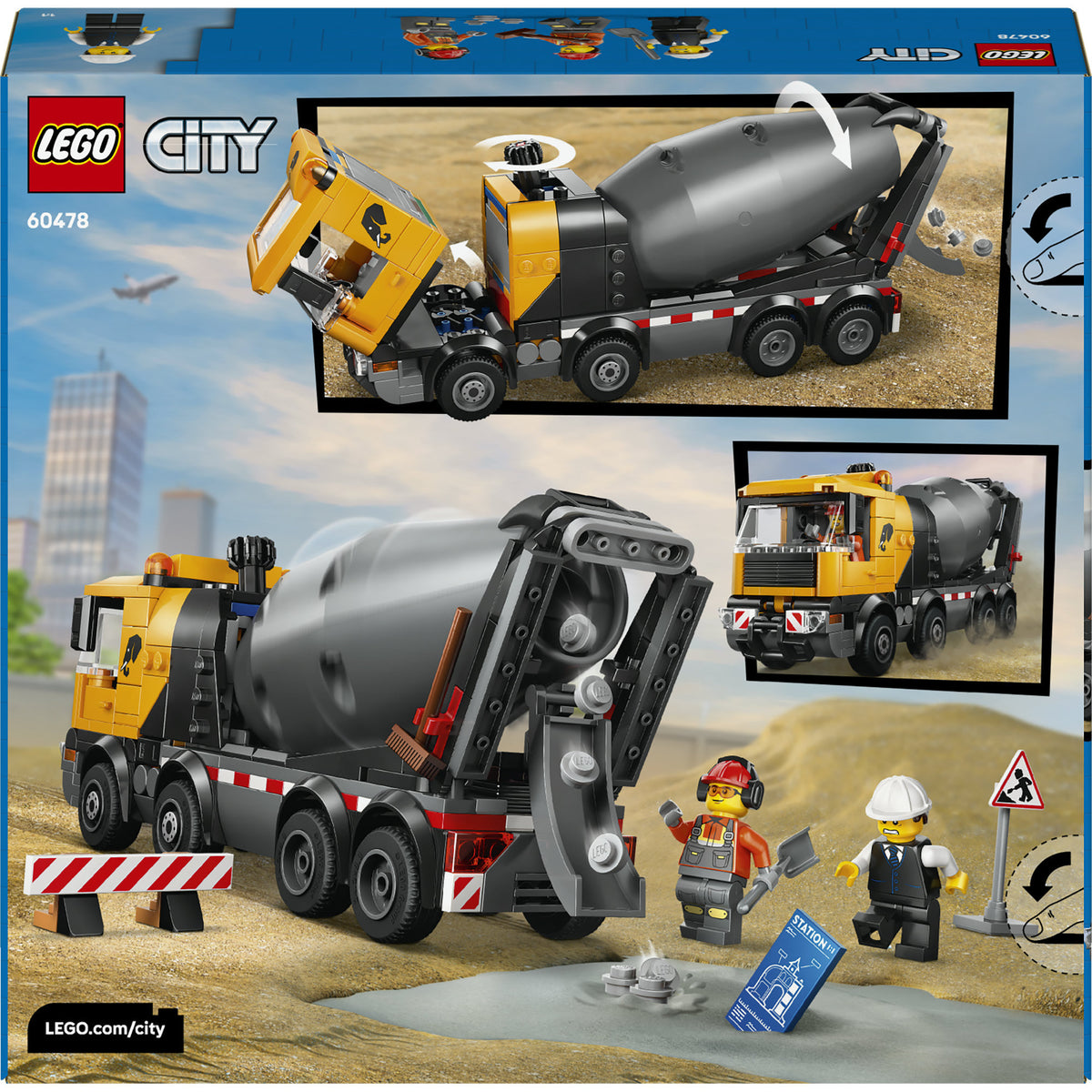 Lego City tolle Fahrzeuge 60478 Betonmischer