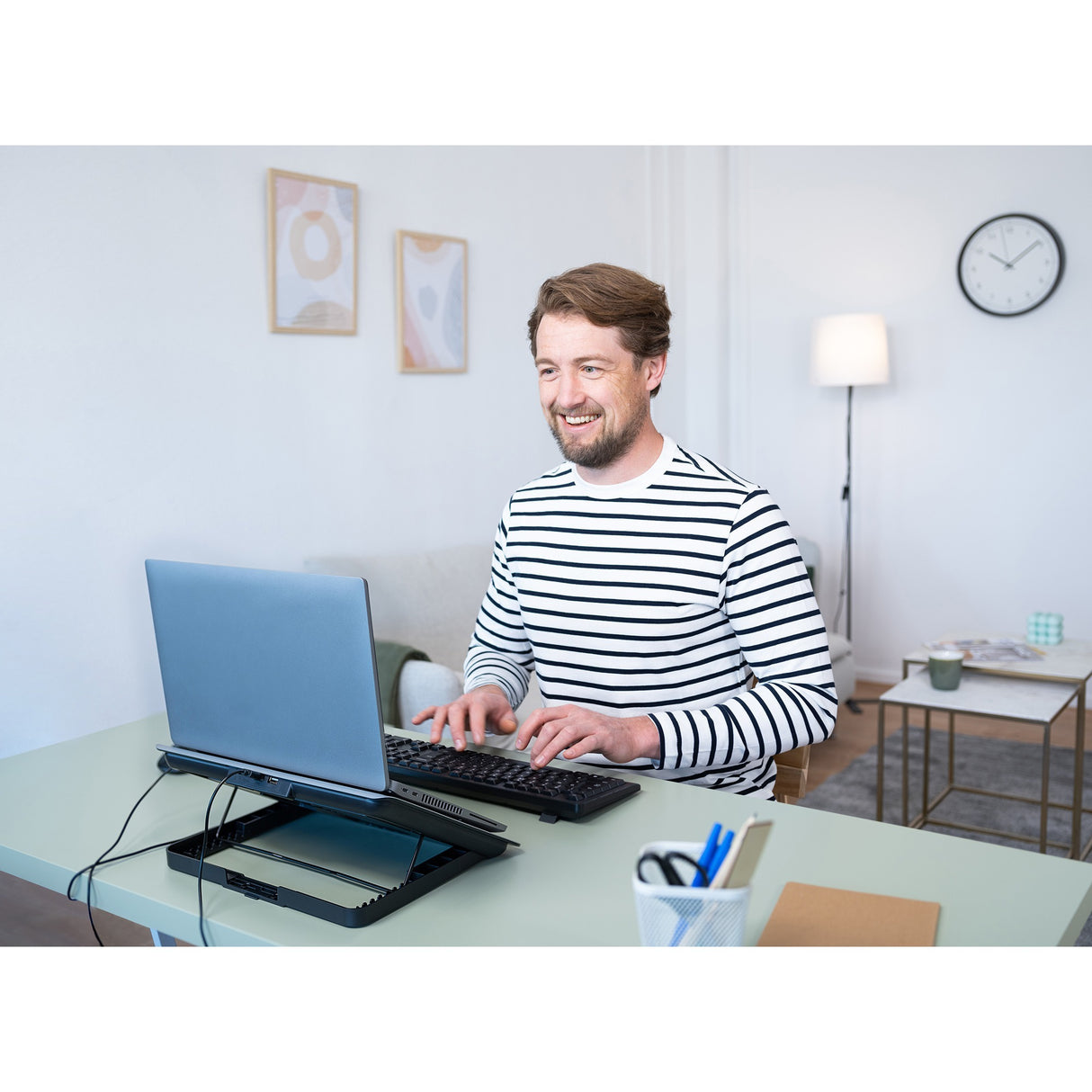 Trust Exto Laptop-Kühlständer, Laptop-Kühler (grau)