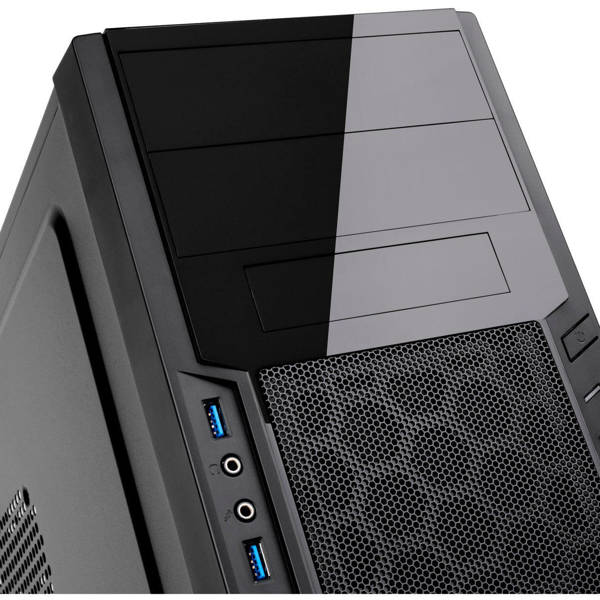 Silverstone sst-ps13b Midi-Tower-Gehäuse (schwarz | 2x USB-A)