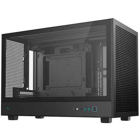 Deepcool ch260 mini tower behuizing (zwart | 2x usb-a | 1x usb-c | tempered glass)