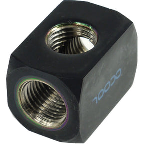 Alphacool HF-Anschlussklemme T-Stück T-Stück rund G1 4 (schwarz)