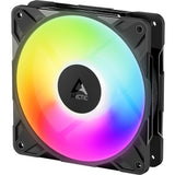 Arctic p12 pro reverse a-rgb case fans (zwart, 3 stuks, 120 x 120 x 27 mm, pwm)