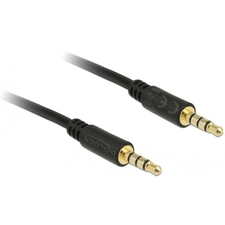 Delock 3,5 mm Stecker > 3,5 mm Stecker Kabel (schwarz, 3 Meter)
